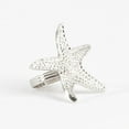 thumbnail image 1 of Elegant Nautical Design Silver Napkin Rings, Set of 4 (Starfish), 1 of 2
