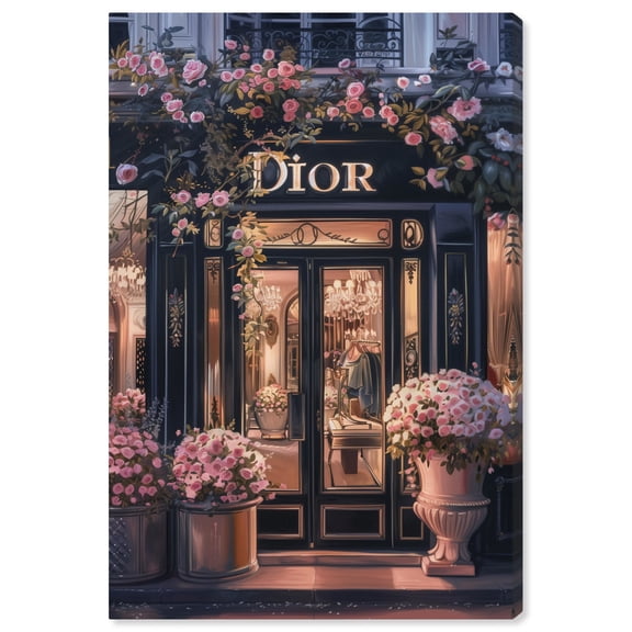 Elegant Night Storefront II Canvas Fashion and Glam by Art Remedy, Gallery Wrapped, 20" x 30"