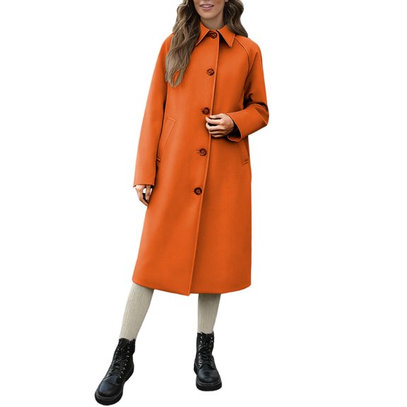 Elegant Notched Lapel Anorak Jacket Lightweight Long Sleeve Button Front Coat Versatile Outerwear For Women Casual Fall Fashion