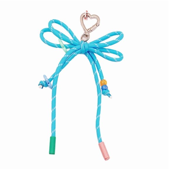 Elegant Nylon Woven Keyring Sturdy Alloy Fashion Accessory for Trendy Men and Women Casual Wear Stylish Outfits