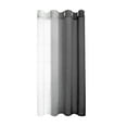 thumbnail image 1 of Elegant Ombre Sheer Curtains for Living Room Light Filtering Grommet Top Panels, 52x84 Inches, Set of 2, Grey and White, 1 of 6