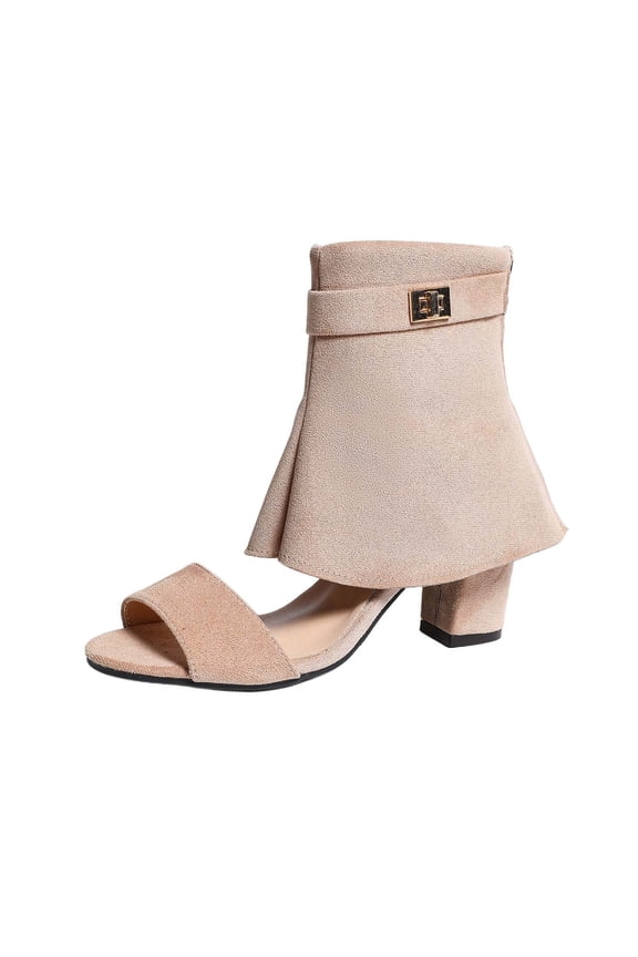 Elegant Open Toe Platform Sandals with Zipper Heel and Gothic Cutouts for Women Secure Back-Zip and Spacious Forefoot for All-Day Comfort