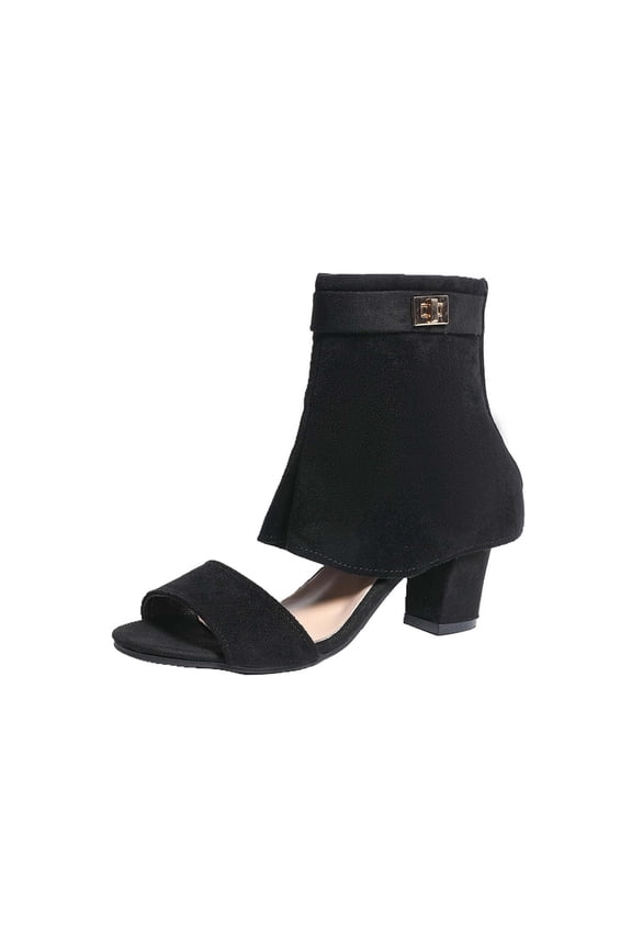 Elegant Open Toe Platform Sandals with Zipper Heel and Gothic Cutouts for Women Secure Back-Zip and Spacious Forefoot for All-Day Comfort