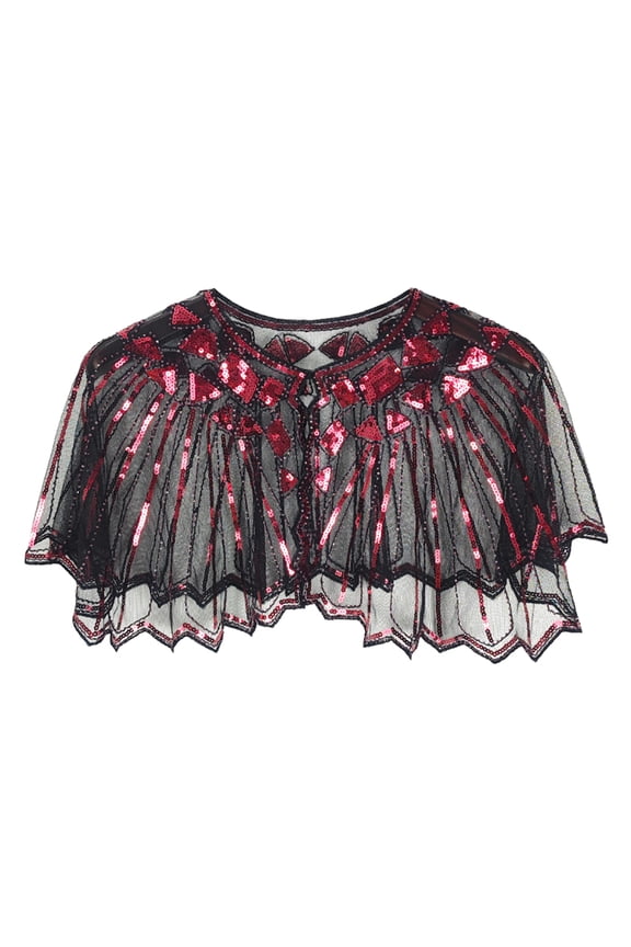 Elegant Oversized Sequin Mesh Shawl – Vintage Glitter Stole Wrap for Women, Evening Dresses, Parties & Carnivals