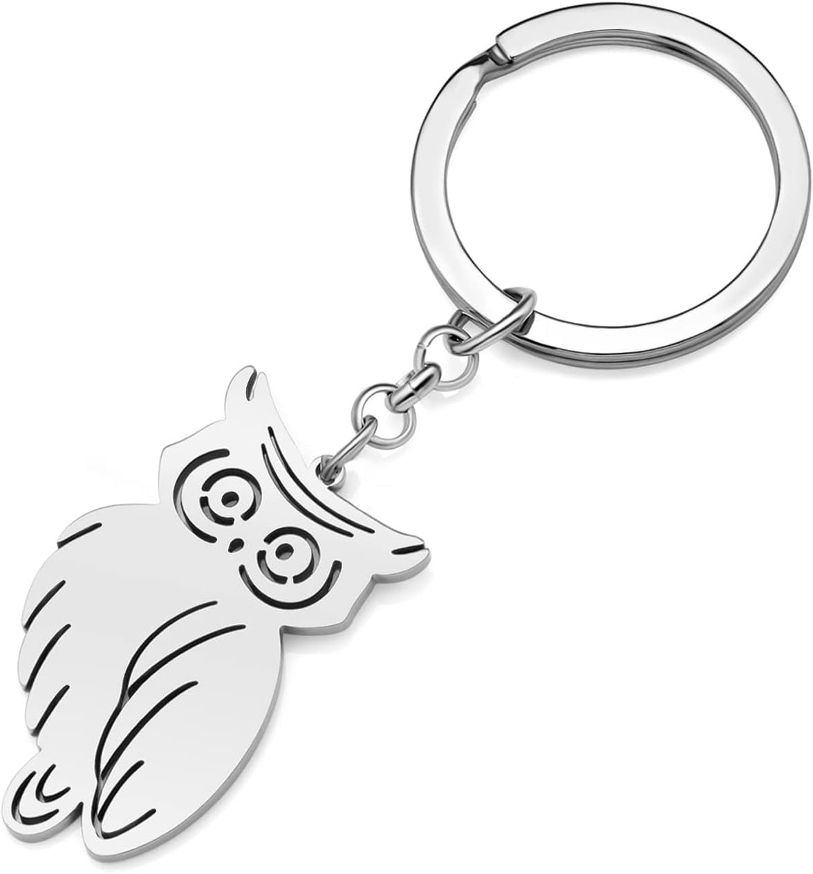Elegant Owl Bird Keychain Stainless Steel Owl Keyring Gifts For Women Girls Walmart