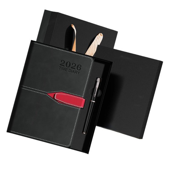 Elegant PU A 5 Diary Notebook With Secure Buckle Closure Perfect For Offices Meetings And Business Professional
