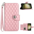 thumbnail image 1 of Elegant PU Leather Wallet Case for Motorola Moto G Power 2023 with Wrist Strap, Women Girls Shockproof Kickstand Magnetic Closure Card Slots Rugged Case Cover for Moto G Power 2023, Pink, 1 of 7