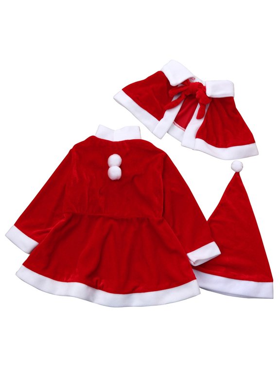 Elegant Pageant Style Girls Dress with Long Sleeves Cape and Hat for Thematic Party and Cosplay Showcase