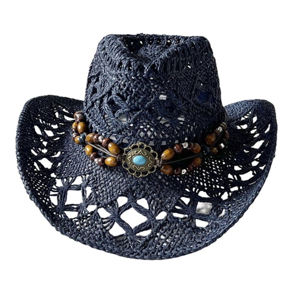 Elegant Panama Hat Straw Hat with Wide Brimmed, Cool and Comfortable Panama Hat Handmade Straw Hat Ethnic Trend