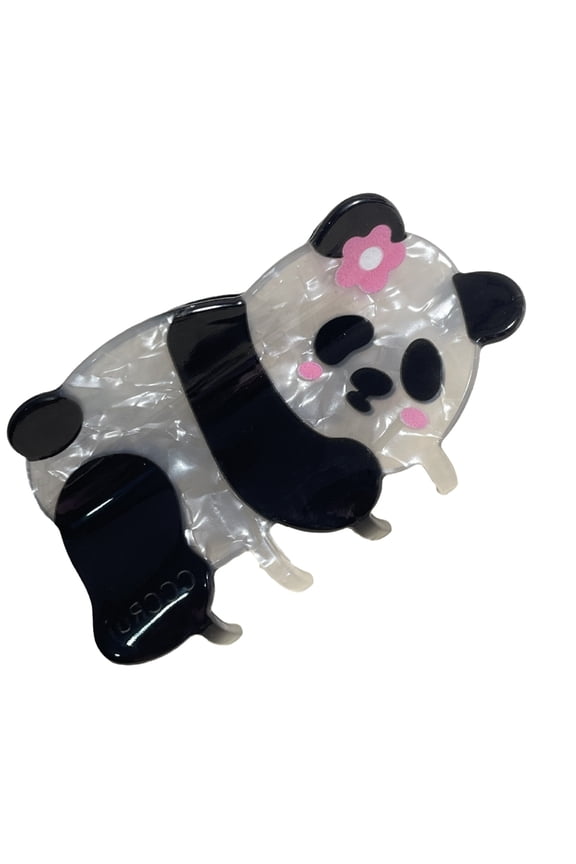 Elegant Panda Hair Claw InsStyle Spring Jaw Clip Girl Hair Shaping Accessories
