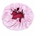 thumbnail image 1 of Elegant Parent Child Matching Satin Lace Nightcap Silk Hair Design Sleeping Cap for Ladies and Kids, 1 of 7
