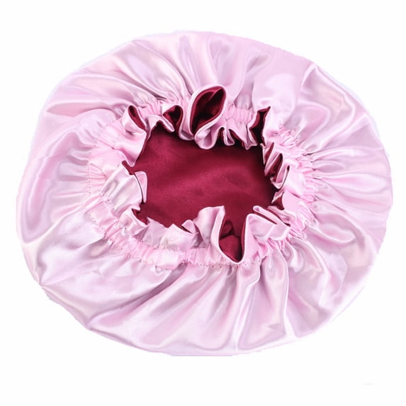 Elegant Parent Child Matching Satin Lace Nightcap Silk Hair Design Sleeping Cap for Ladies and Kids