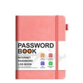 thumbnail image 1 of Elegant Password Book with Alphabetical Tabs - Hardcover Password Book for Internet Website Address Login - 5.2" x 7.6" Password Keeper and Organizer w/Notes Section & Back Pocket (Pink), 1 of 9