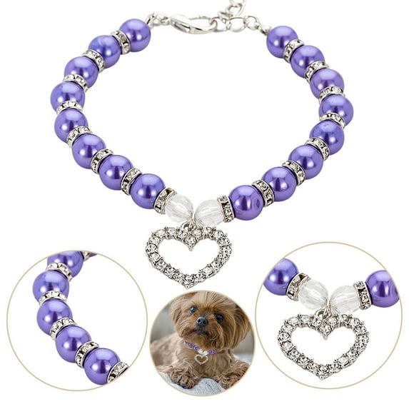 Elegant Pearl Adjustable Pet Collar Chain for Dogs and Cats Comfortable Secure Training