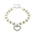 thumbnail image 1 of Elegant Pearl Adjustable Pet Collar Chain for Dogs and Cats Comfortable Secure Training, 1 of 4