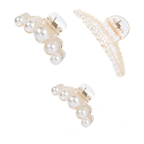 Elegant Pearl Hair Clips for Women Updo Styling Barrettes with Secure Hold
