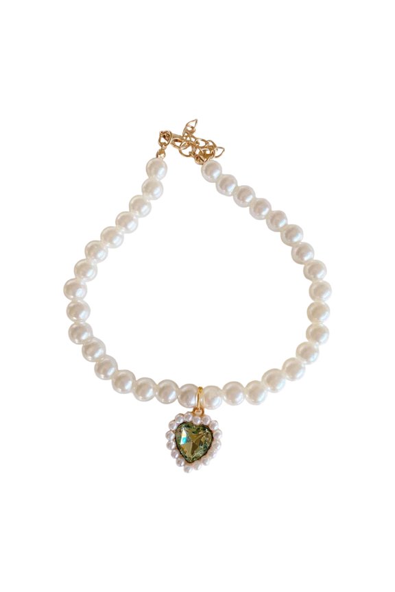 Elegant Pearl Necklace For Stylish Cat Collar With Charm For Unique