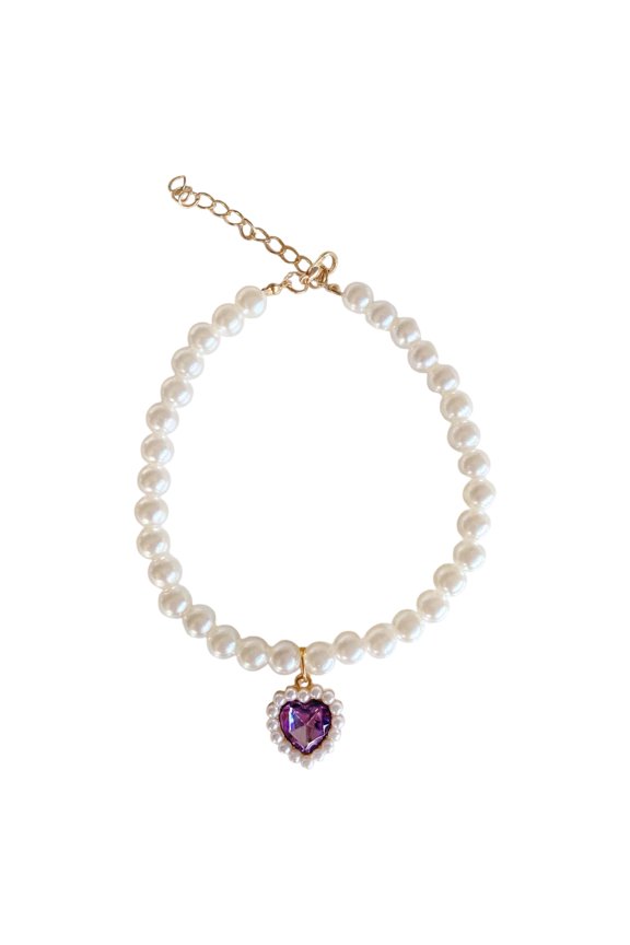 Elegant Pearl Necklace For Stylish Cat Collar With Charm For Unique