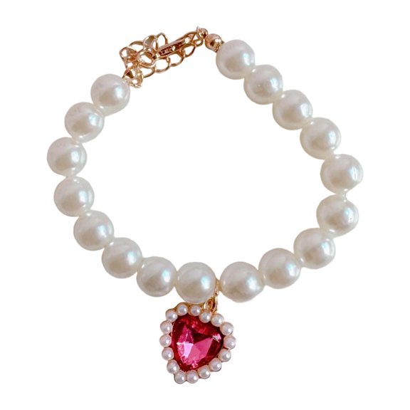 Elegant Pearl Necklace For Stylish Cat Collar With Charm For Unique