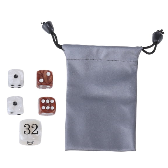 Elegant Pearlized Dices for Game Enthusiasts Acrylics Gaming Dices Accessories Classical Pearls Dices Set for Backgammon