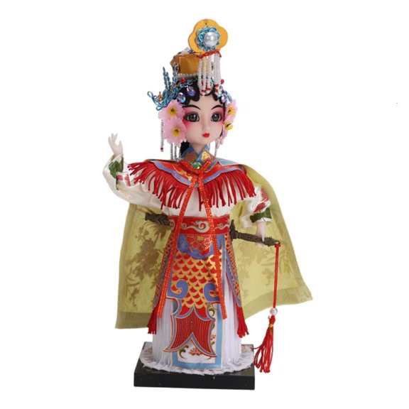 Elegant Peking Operas Figurine with Base Traditional Chinese Characters Dolls Puppet for Festivals and Special Event