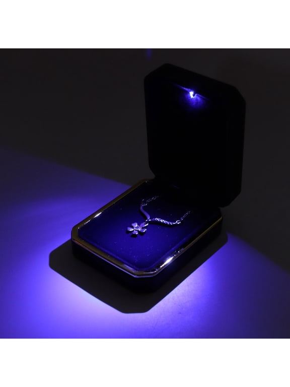 Elegant Pendant Jewelry Box with Built-in Light for Jewelry Gifts of Gift