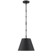 Elegant Pendant Light in Solid Matte Black