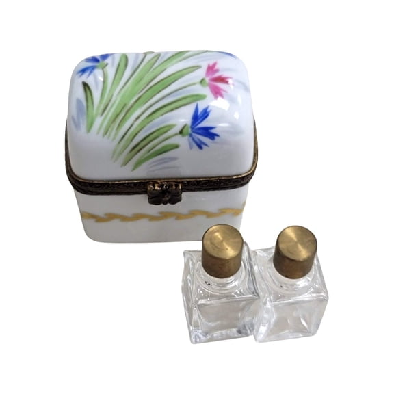Elegant Perfume Box for Collectors Limoges Box Porcelain Figurine