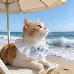 Elegant Pet Lace Bib Scarf for Cats and Dogs, Delicate Ribbon Floral Collar with Adjustable Straps, Practical Slaver Bib for Drool and Stain Protection, Cute Pet Accessories, 1PC