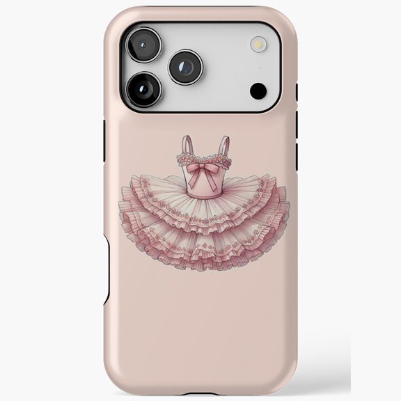 Elegant Pink Ballet Tutu for Women Girls for iPhone Case 11 through 17 Pro Max