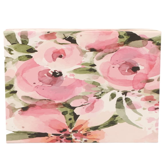 Elegant Pink Magnetic Gift Box, 10.2 x 7.5 x 3.1 inches (26 x 19 x 8 cm) Collapsible Flower Style Present Case
