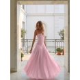 thumbnail image 1 of Elegant Pink Spaghetti Strap Pleated Maxi Dress For Wedding Guest Formal Summer Occasion, 1 of 7