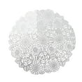 thumbnail image 1 of Elegant Placemats, Round Placemats for Dining Table Metallic Pressed Vinyl Table Mats Hollow Out Blooming Rose Place Mats for Banquet Wedding Accent Centerpiece, 1 of 3