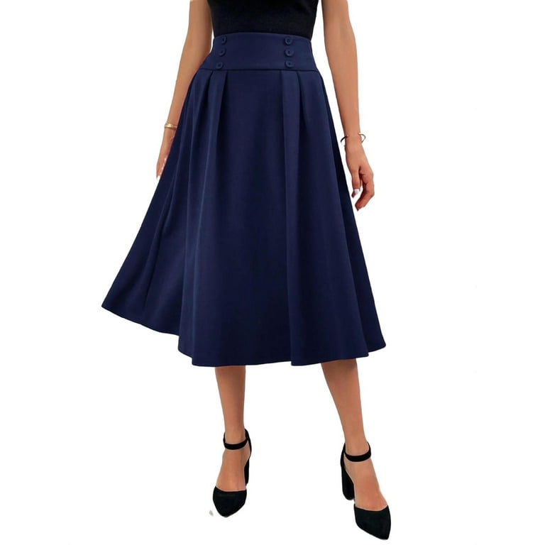Navy blue skirt walmart hotsell