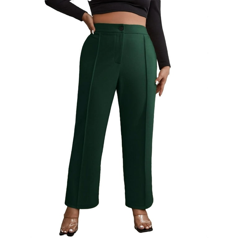 Plus size straight leg dress pants 2025