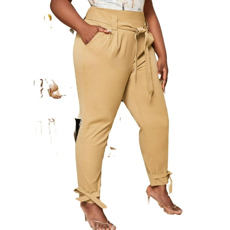 Plus size khaki pants walmart discount