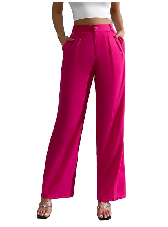 Wide Leg Pink Pants