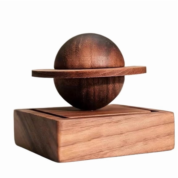 Elegant Planet-Shaped Wooden Aroma Diffuser Passive Essential Oil Diffuser for Home Office Car Aromatherapy