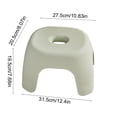 thumbnail image 1 of Elegant Plastic Bathroom and Living Room Step Stool with Anti-Slip Base, Reinforced Stability, Versatile Use for Adults and Household Tasks, 1 of 4