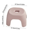 thumbnail image 1 of Elegant Plastic Bathroom and Living Room Step Stool with Anti-Slip Base, Reinforced Stability, Versatile Use for Adults and Household Tasks, 1 of 4