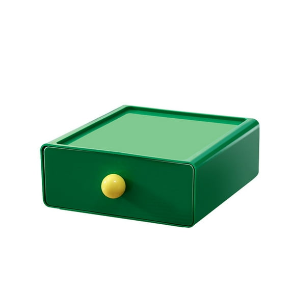 Dopamines Bedroom Desk Organiser Colorful Plastic Desktop Organization Box Stackable Storage Solution for Stationery