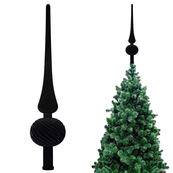 Elegant Plastic Velvet Gourd Christmas Tree Top Star Decoration, Long Pointed Holiday Tree Topper for Festive Decor, Versatile Gift Idea for Christmas Celebrations