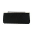 thumbnail image 1 of Elegant Pleated Satin w/ Crystal Top Hard Frame Clutch Evening Bag, 1 of 4