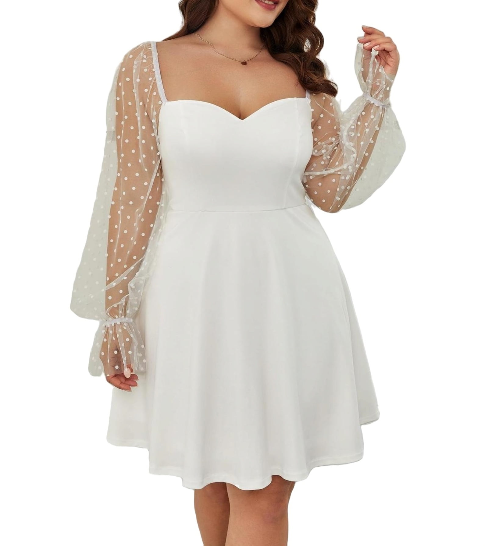 White Mark Women's Plus Size Ria Dress ...