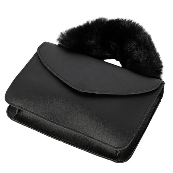 Elegant & Portable Chain Purse with Plush & Chain Handle Stylish Bag A Must Have Accessory for Fashion Forward Women