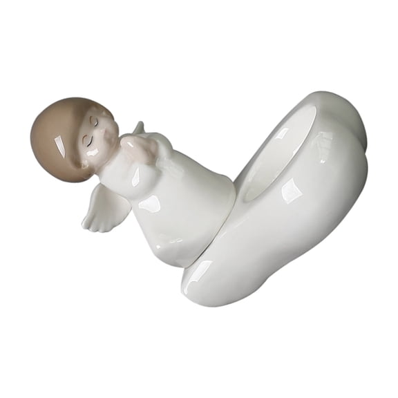 Elegant Praying Angel Figurine Candle Holders Ceramic Tealight Stand Home Decors