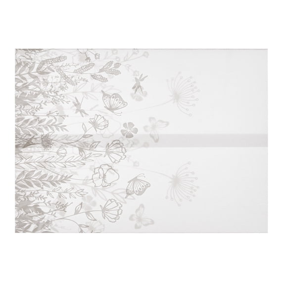 Elegant Pre-Folded Vellum Jackets for 5x7 Invitations – Translucent Gift Wrapping Paper – White Butterfly Design – Perfect for Weddings, Arts & Crafts – 100 Pack, 18x13cm White Butterfly