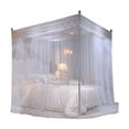thumbnail image 1 of Elegant Princess-Style Bed Canopy Mosquito Net with Ruffled Lace Decor, Soft Polyester, Excellent Breathability, Privacy, Ideal for Bedroom & Bed Canopy, 1 of 5