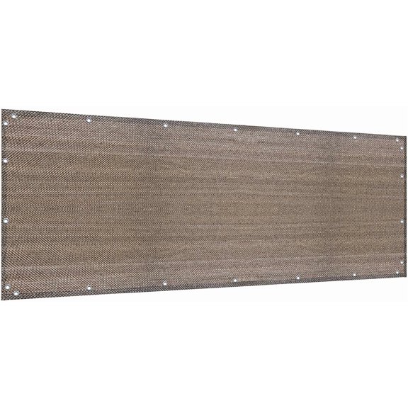 Elegant Privacy Screen for Backyard Fee, Pool, Deck, , Balcony and Outdoor Paneling - Ilude Zip Ties (3 X 10 FT, Walnut)