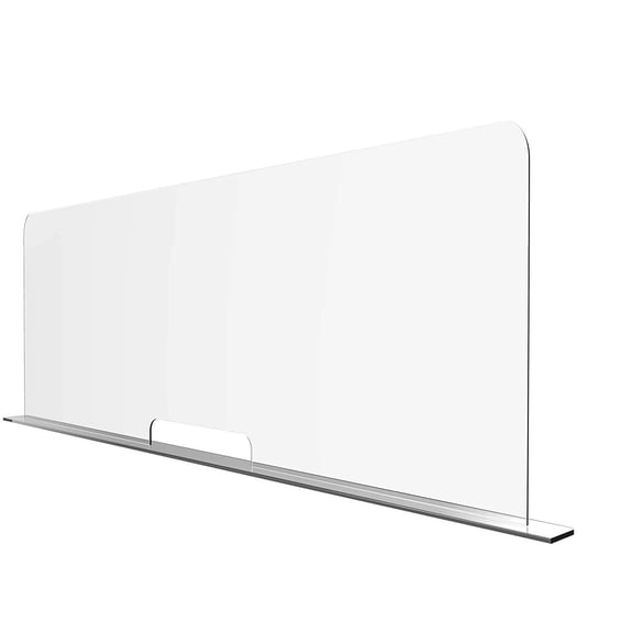Elegant & Professional Sneeze Guard Shield, Most Effective, Grocery Checkout Counter, Various Sizes (48 inches Wide X 18 inches Tall)